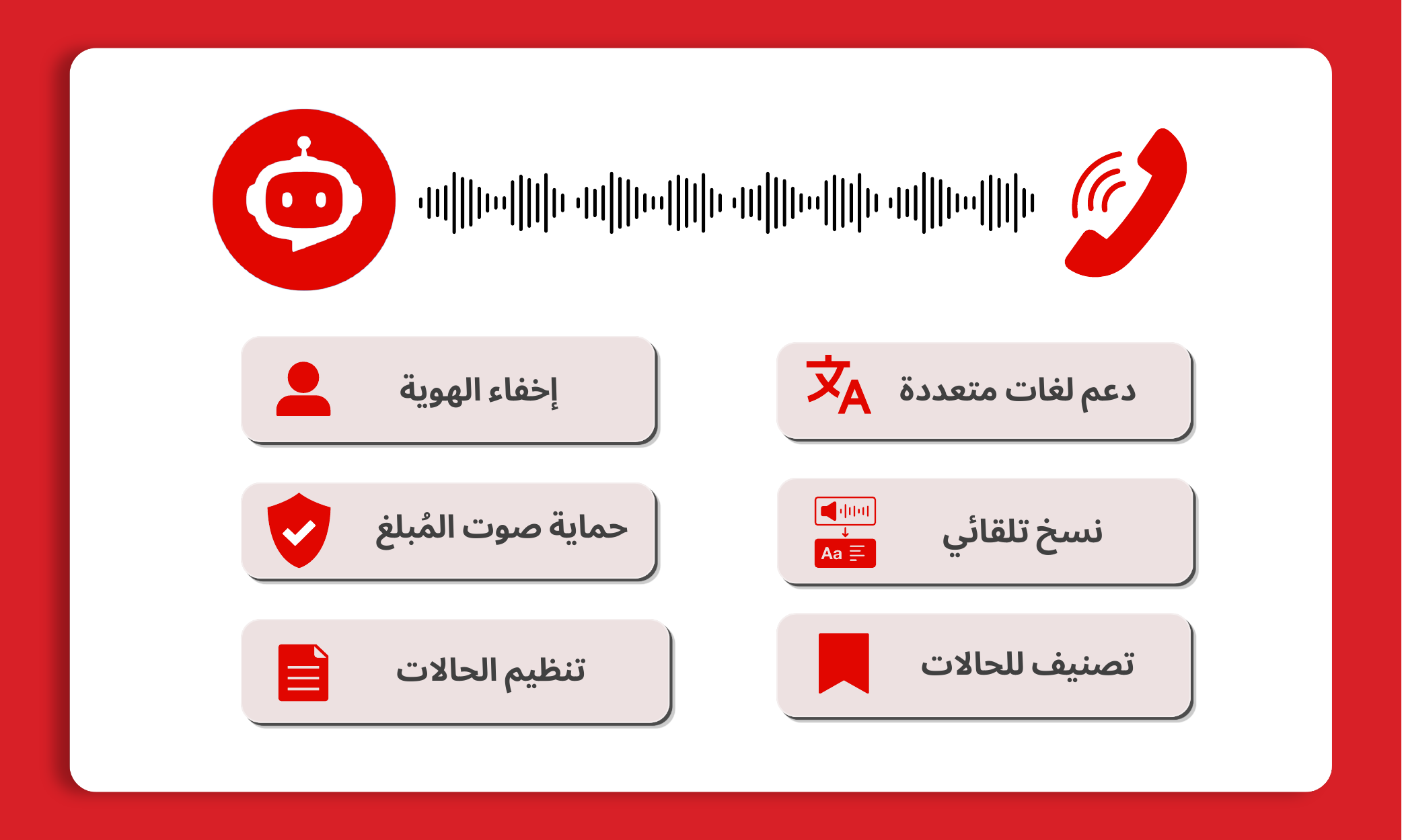 الخط الساخن بالذكاء الاصطناعي — إبلاغ صوتي مجهول – iVoiceUp screenshot