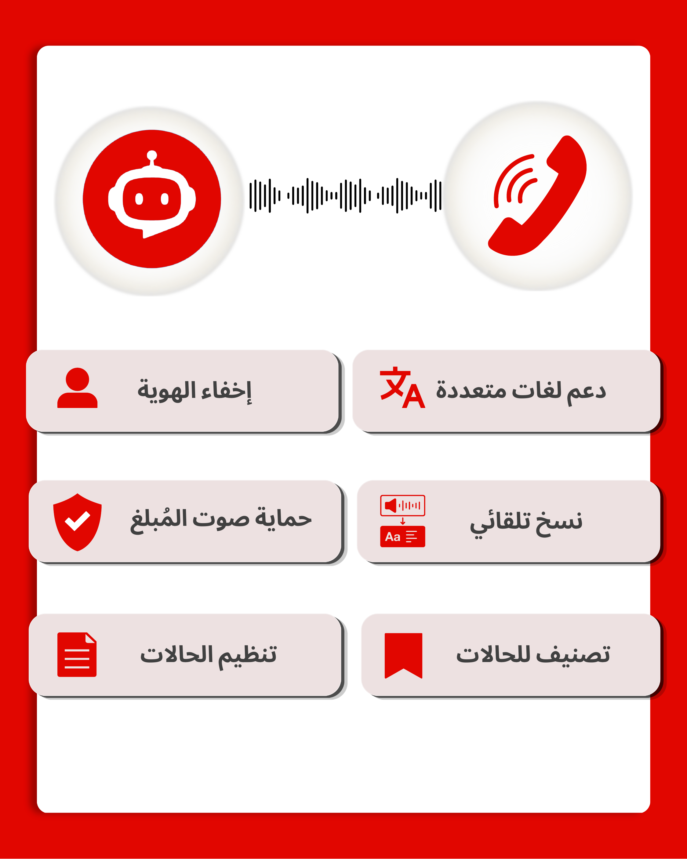 الخط الساخن بالذكاء الاصطناعي — إبلاغ صوتي مجهول – iVoiceUp screenshot