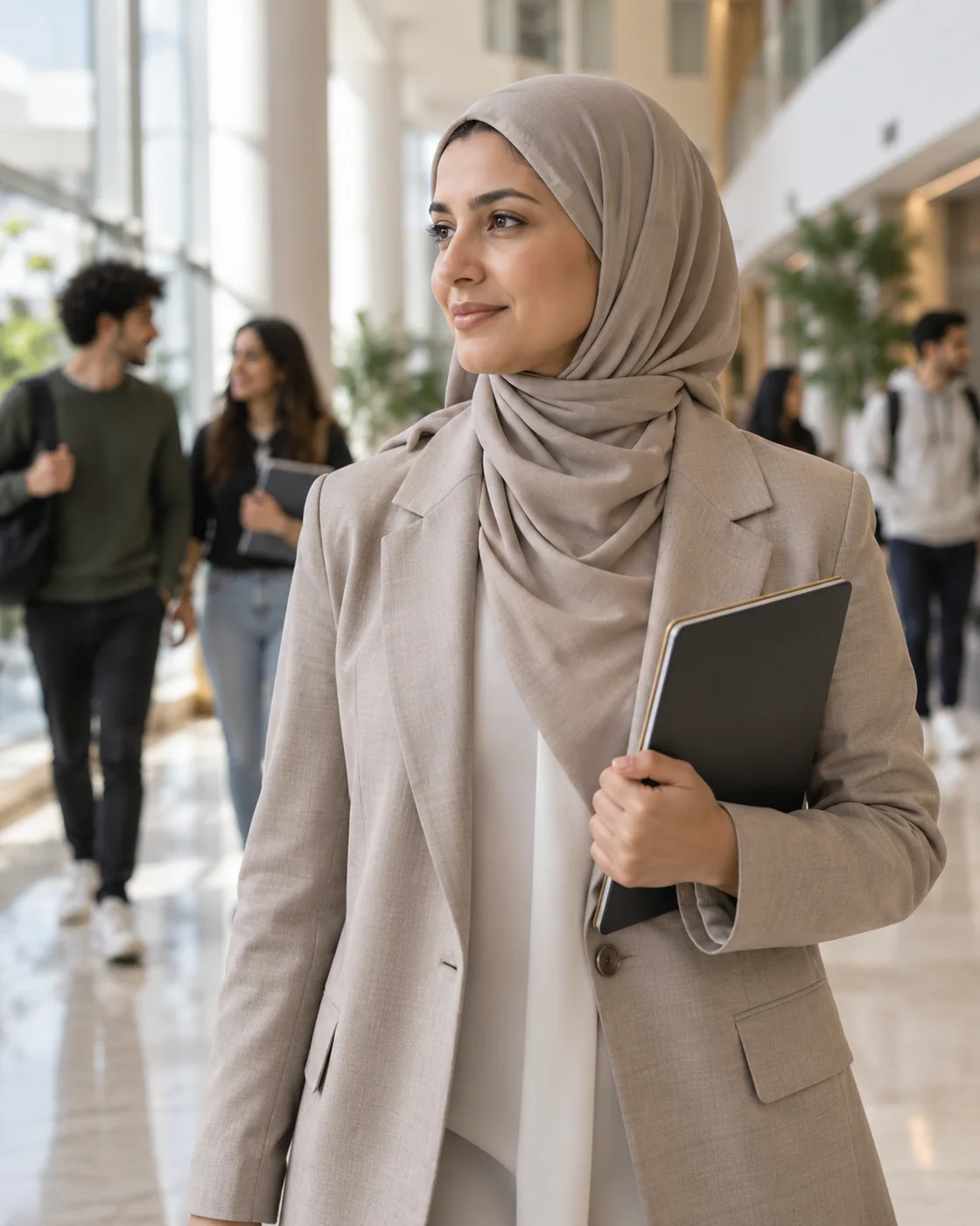 فريق المدارس والجامعات أثناء العمل