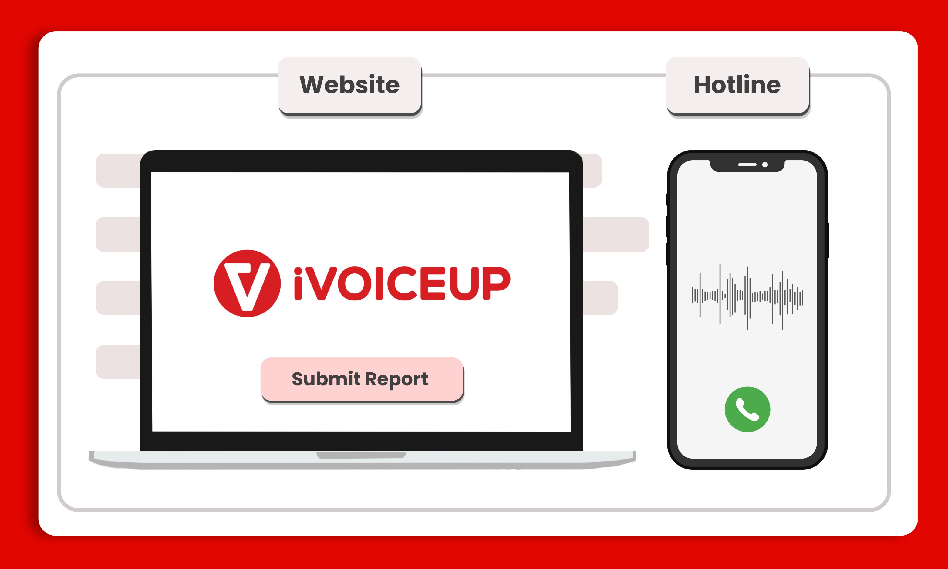 A simple, user-friendly reporting experience – iVoiceUp screenshot