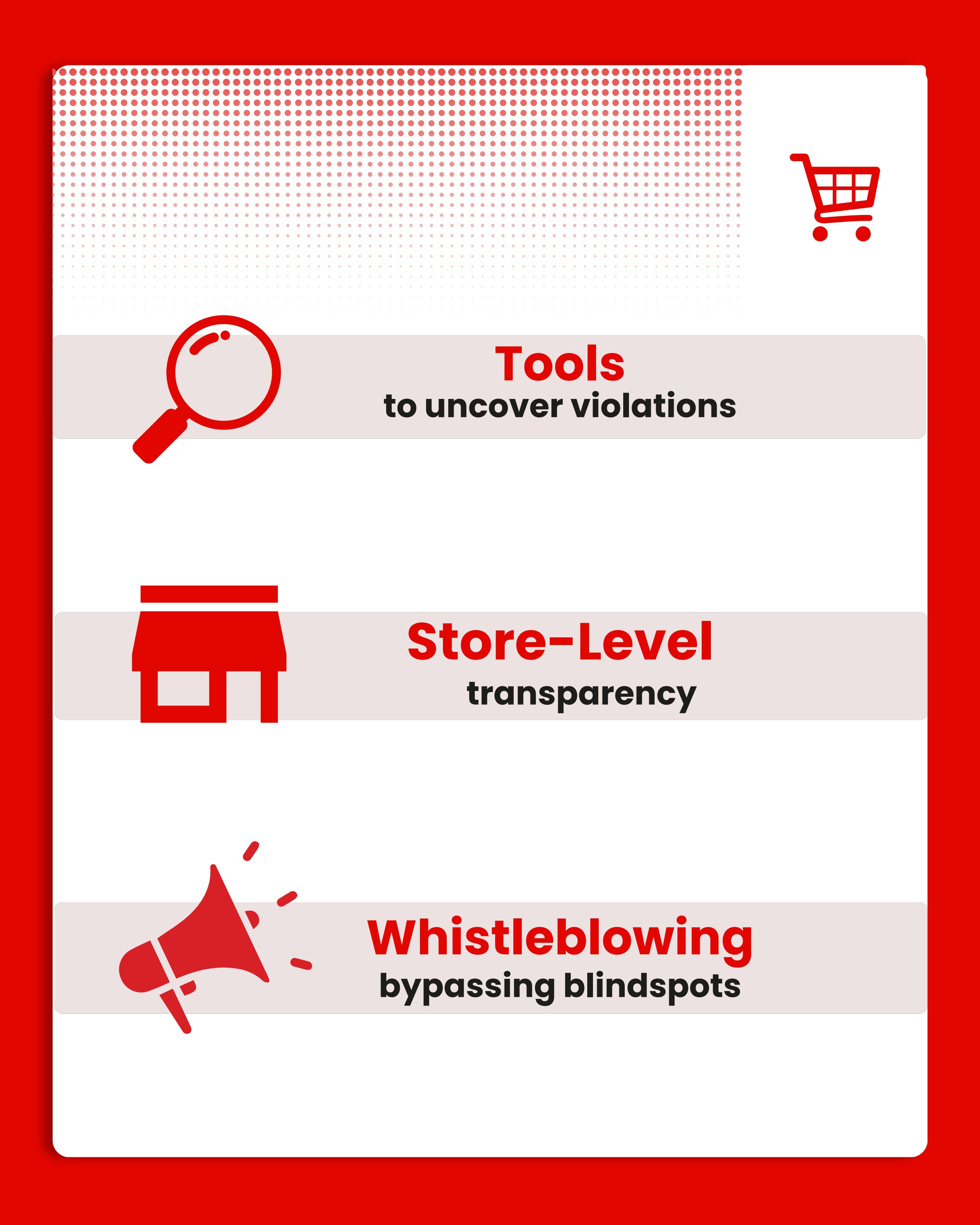 Whistleblowing Software for Retail Companies – iVoiceUp platform screenshot